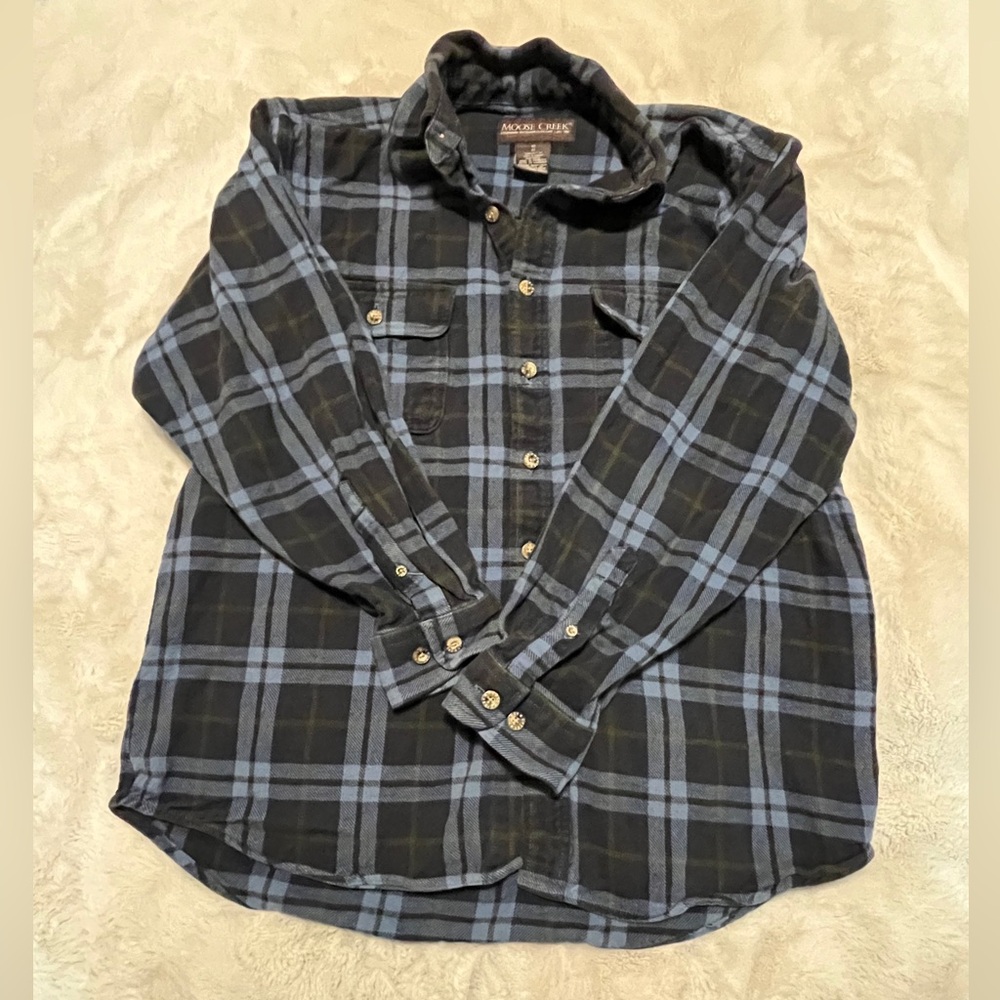Vintage Moose Creek Flannel Button-Up Shirt